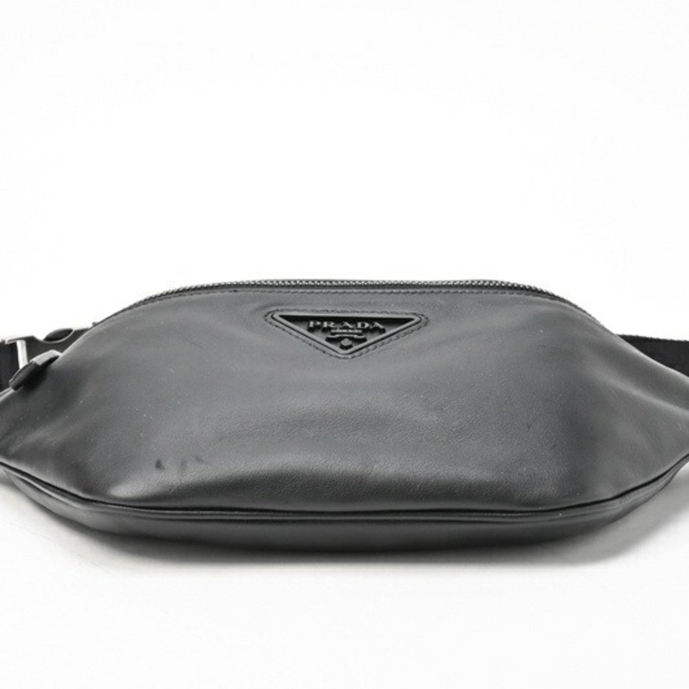 PRADA Body Bag Belt 2VL033 Leather Black S-155468 - Picture 5 of 10